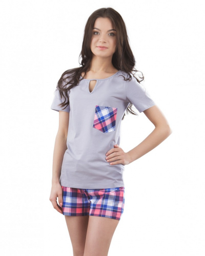 Вол VPL 037 Женская пижама клетка