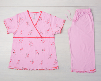 Vienetta Secret VS 04 Женская пижама футболка и бриджи розовый