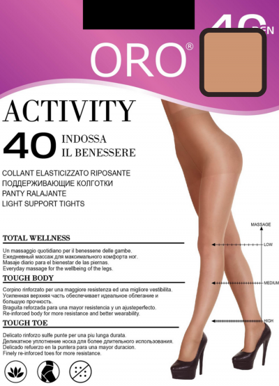 Oro Activity 40 den поддерживающие колготки телесный