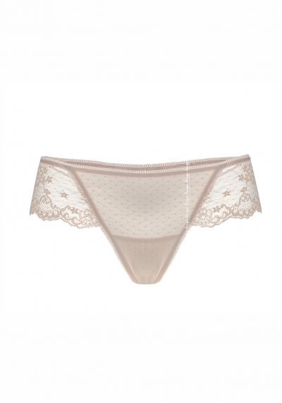 Kinga JUSTINE classic S 638/1 кружевные бразилианы бежевый