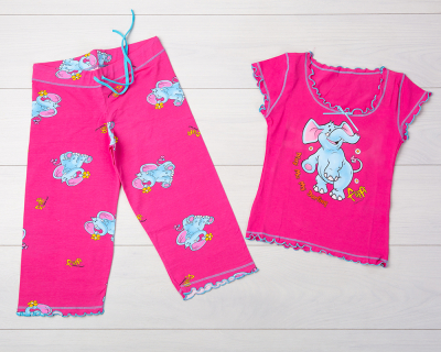 Vienetta Secret VS 03 Пижама футболка и бриджи малиновый