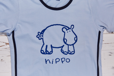 Muzzy M 03 Пижама из хлопка футболка/капри голубой