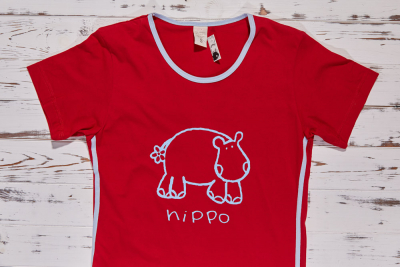 Muzzy M 03 Пижама из хлопка футболка/капри красный