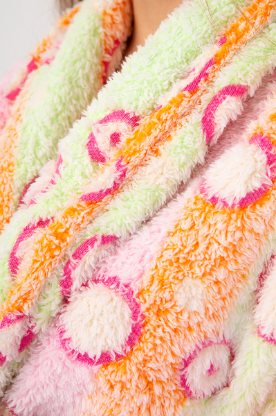 Vienetta Secret Fullese Женский халат розовый/салатовый/принт