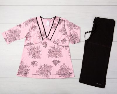 Vienetta Secret VS 05 Пижама для беременных розовый/черный