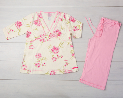 Vienetta Secret VS 05 Пижама для беременных молочный/розовый