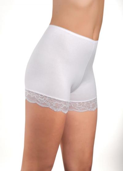 Oro Antonina женские трусы шорты с кружевом белый
