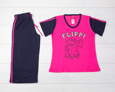 Vienetta Secret VS 01 Пижама футболка и бриджи малиновый