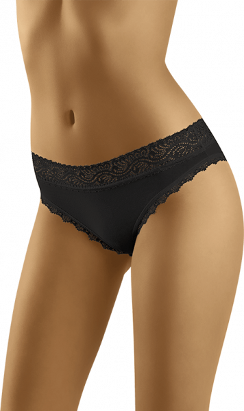 Wolbar SOFT LOVELY Трусы миди женские черный