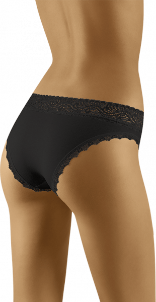 Wolbar SOFT LOVELY Трусы миди женские черный