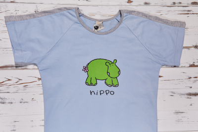 Muzzy M 04 Пижама футболка/капри голубой