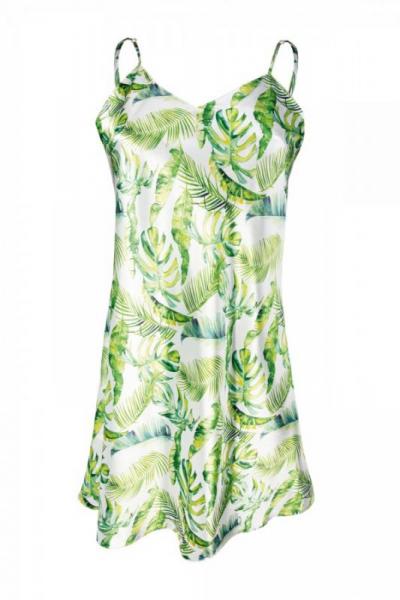 DKaren Flowers DK-HK ночная рубашка тропический принт зеленый