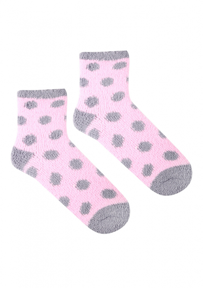Marilyn COOZY L51 Махровые женские носки розовый/серый