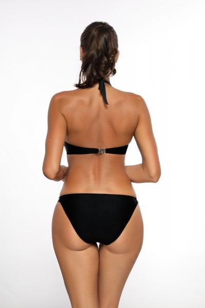 Marko M 595 DARCY чорний купальник з блискучою смужкою