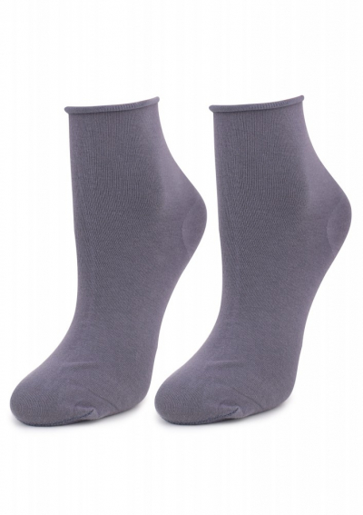 Marilyn FORTE 948 NO STRESS Жіночі бавовняні шкарпетки з м'яким рантом сірий