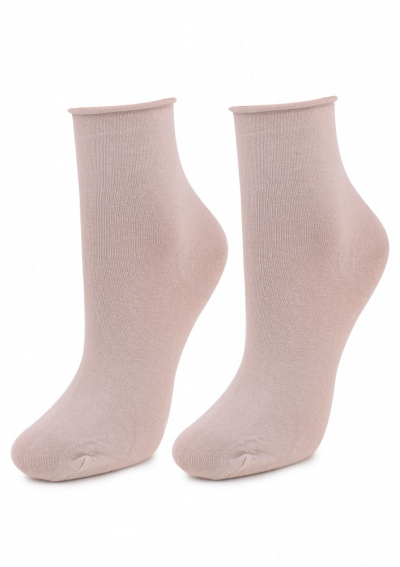 Marilyn FORTE 948 NO STRESS Жіночі бавовняні шкарпетки з м'яким рантом тілесний