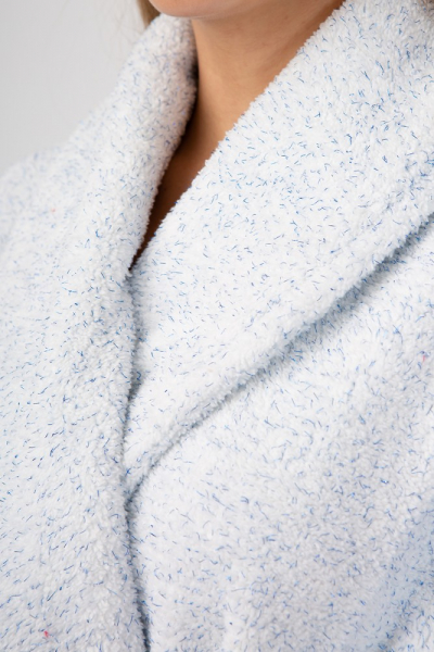 Vienetta Secret Geargette Miss HG 020 Махровый женский халат белый/голубой