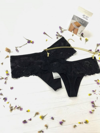 Oro Emma женские стринги большой размер черный