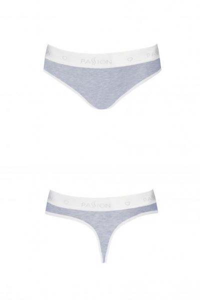 Passion PS012 хлопковые стринги серый