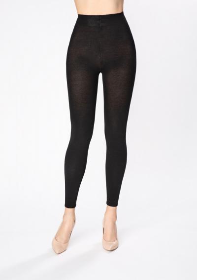 Хлопковые леггинсы Marilyn LEGGINSY COTTON 120 черный