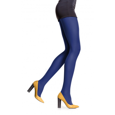 Attractive WOMAN POLAR PLUSH TIGHTS Плотные цветные колготки с флисом синий