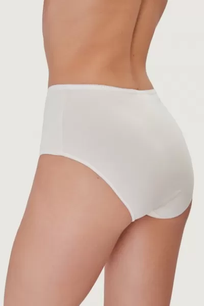 Oro Evelina высокие трусики хлопок молочный