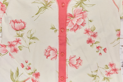 Vienetta Secret VS 70 Хлопковая пижама футболка/бриджи молочный/малиновый