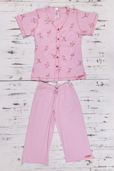 Vienetta Secret VS 70 Хлопковая пижама футболка/бриджи розовый