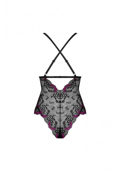 Obsessive Vanessme боди на тонких бретельках черный