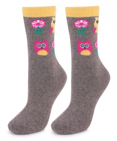 Marilyn ANGORA L36 Женские носки с ангорой коричневый/желтый