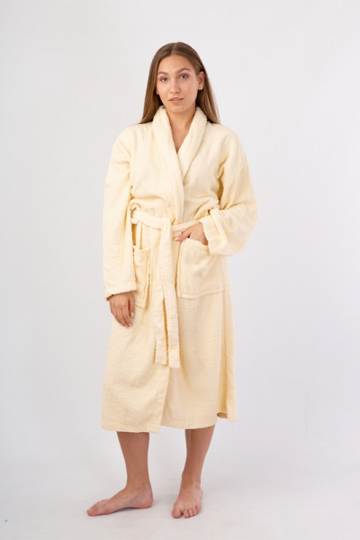 Vienetta Secret Chelsea CH 021 Махровый халат для бани молочный