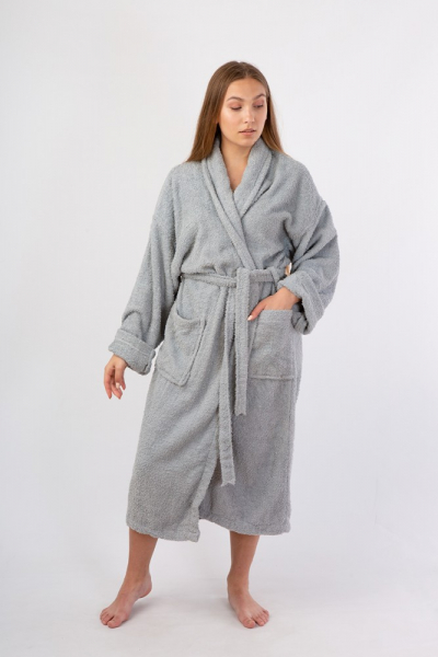 Vienetta Secret Chelsea CH 021 Махровый халат для бани серый