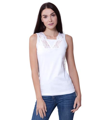 Белая майка женская ML 065