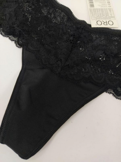 Oro Emma стринги с кружевом черный
