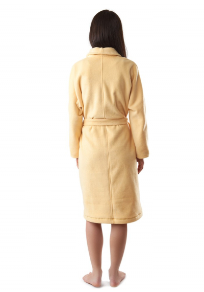HL 006 флисовый халат желтый