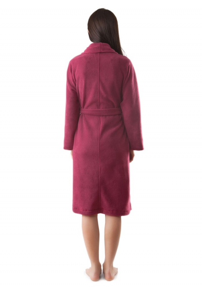 HL 006 флисовый халат бордовый