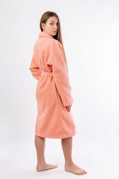 HL 006 флисовый халат персиковый