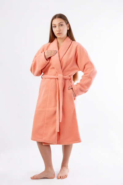 HL 006 флисовый халат персиковый
