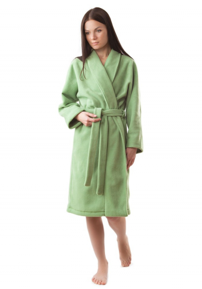 HL 006 флисовый халат зеленый