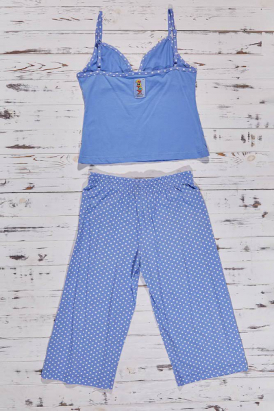 Vienetta Secret VS 26 Пижама майка и капри голубой