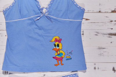 Vienetta Secret VS 26 Пижама майка и капри голубой