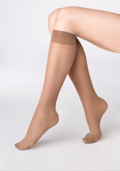 Marilyn FUNNY 50 den чулки гольфы женские цвет загара