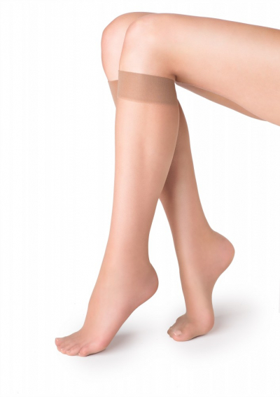 Marilyn UFKI тонкие женские гольфы коричневый загар