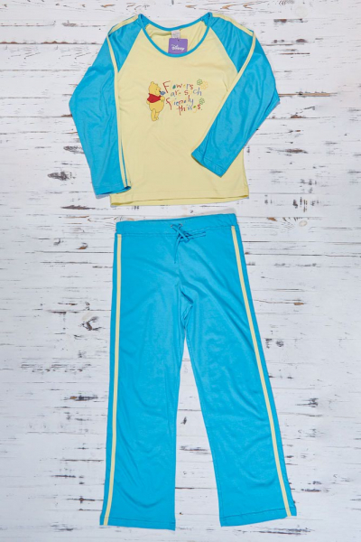 Muzzy M 06 Хлопковая пижама кофта/штаны желтый/голубой