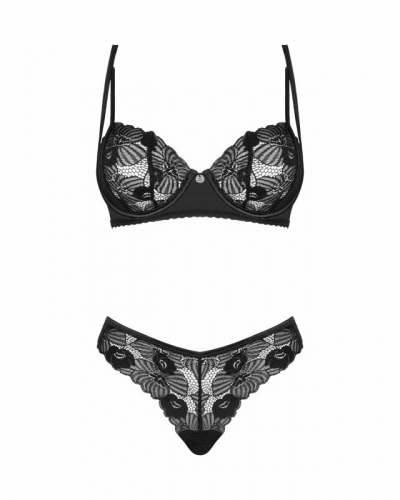 Obsessive Serena Love комплект нижнего белья черный