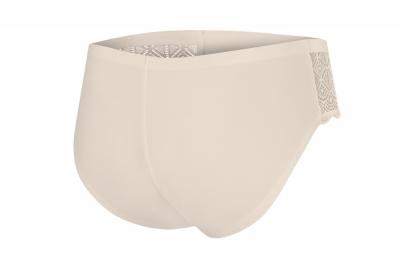 Julimex ANGEL Труси жіночі безшовні з мереживом з боків бежевий