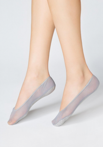 Marilyn STOPKI B43 Следки с прозрачной сеткой серый