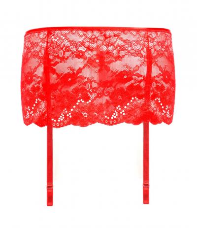 Oro 403 широкий пояс для чулок красный