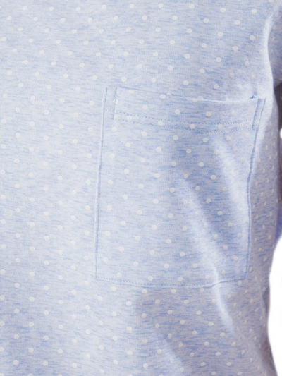 VPL 028 Хлопковая женская пижама голубой/розовый/горошек