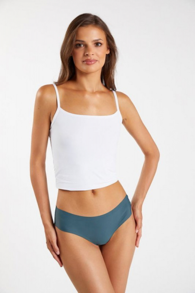 Julimex TANGA Трусы бразилиана с кружевной спинкой морская волна